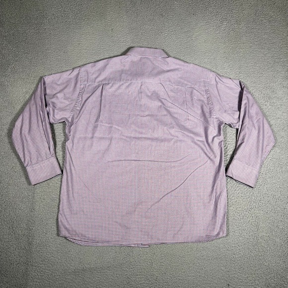 David Donahue Shirt Mens 18.5 34/35 Plaid Button Up 100% Cotton Casual Preppy - Picture 11 of 11